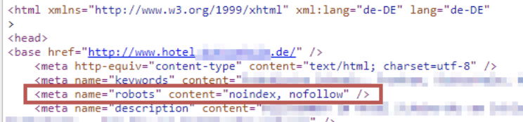 Noindex tag