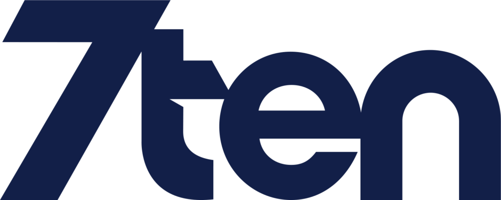 7ten logo blue