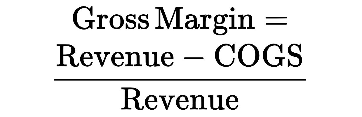 gross profit margin formula