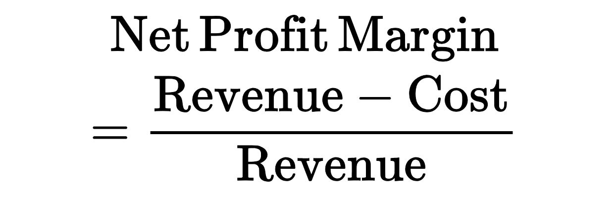 net profit margin formula